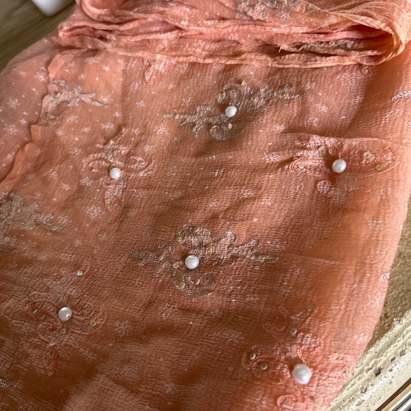 Pure chiffon dupatta - Picture 2 of 2